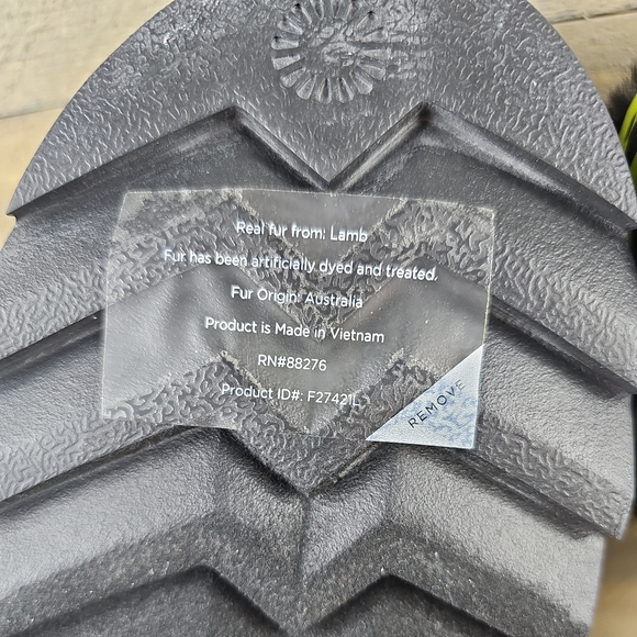 UGG Maxi Slide Platform Tiger Print Key Lime Black - Picture 8 of 12